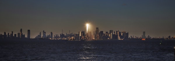 New York City skyline at night